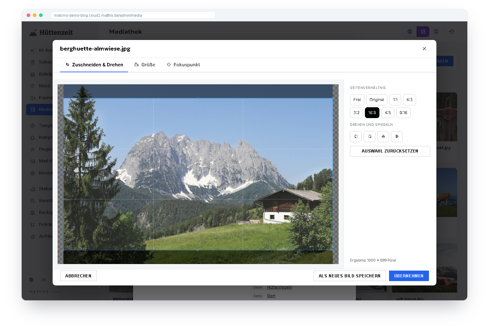 Mediathek: Bilder bearbeiten, ohne dass ein Link bricht