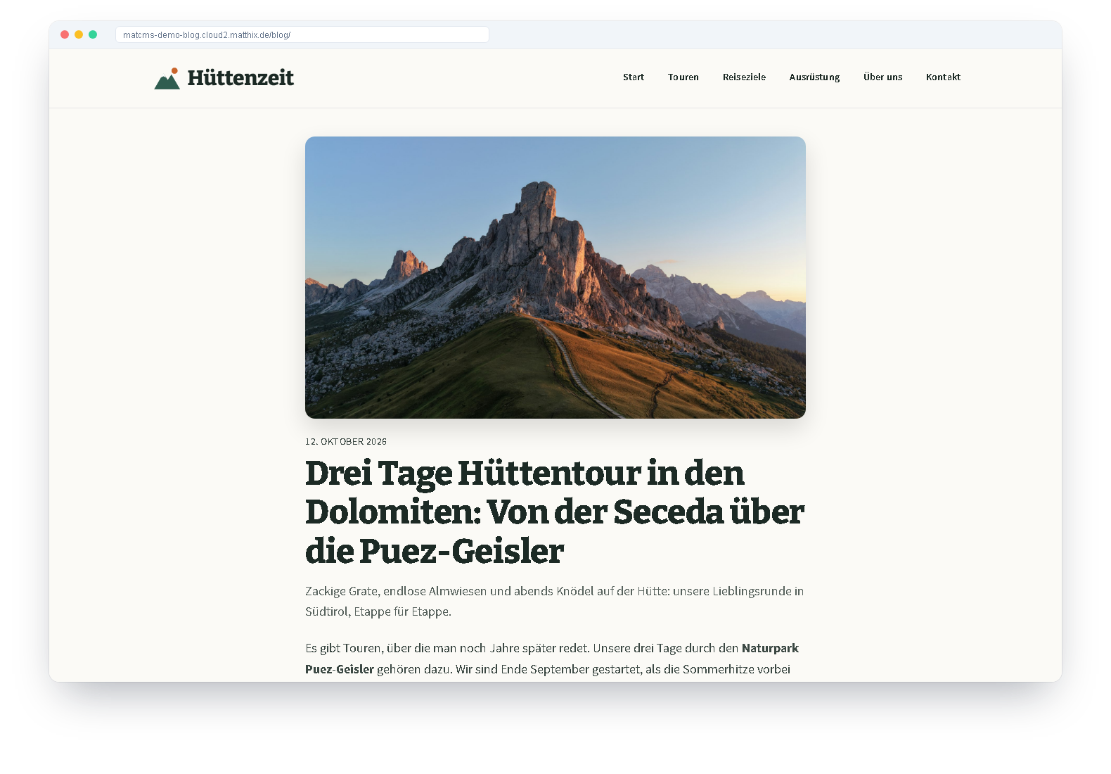 So sieht es aus